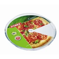Pyrex pizza ovenschaal pizza onderzetter magnetronschaal rond 34,5 cm